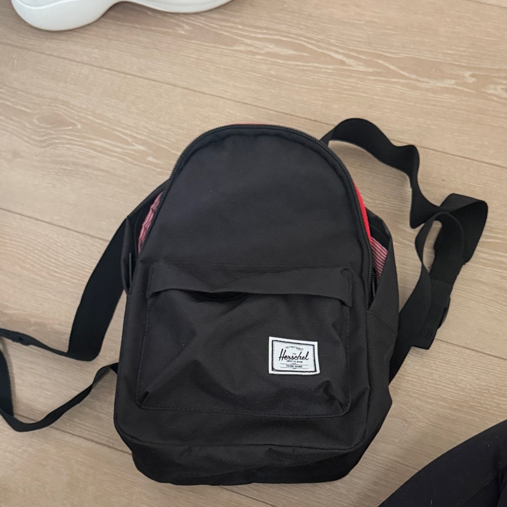 Herschel Supply Mini Black and Red Backpack